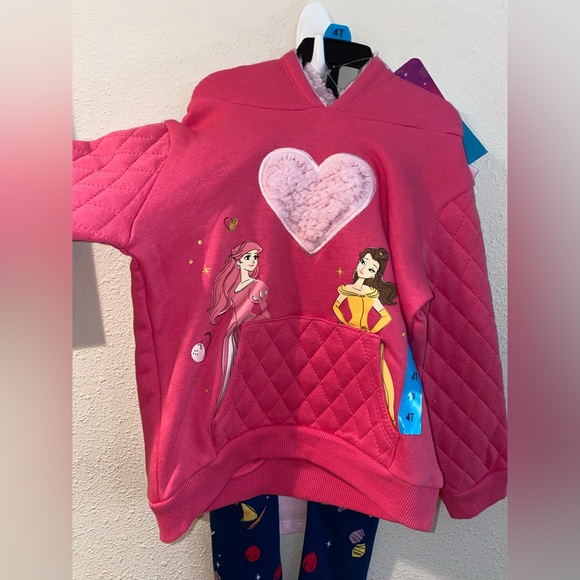 Disney Princess Girls 3 Piece Set Size 4T New - Picture 2 of 10